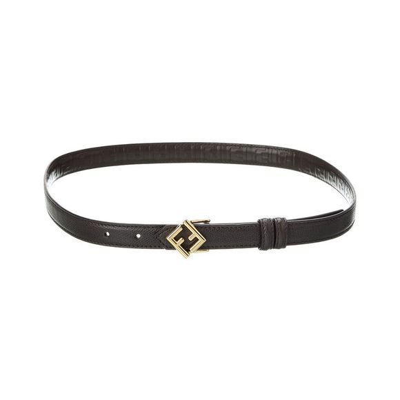 FENDI Accessories - FENDI FF Buckle Leather Belt